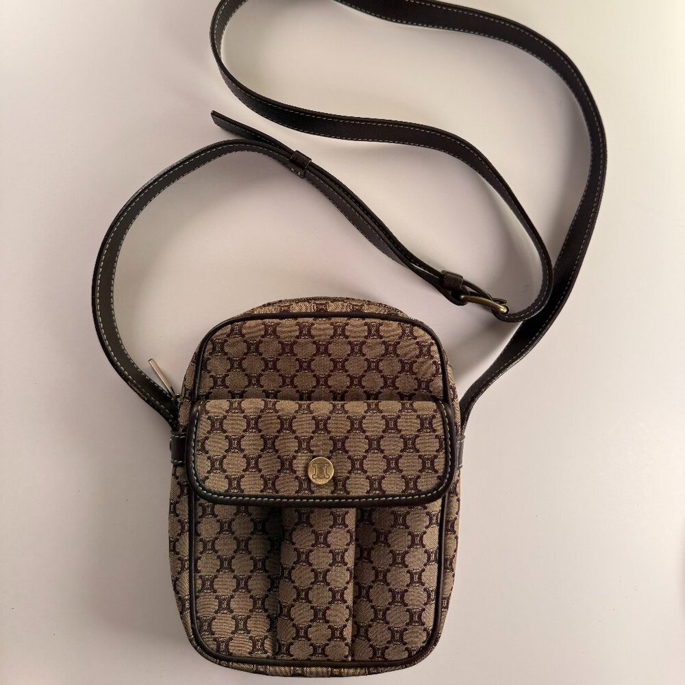 Celine Macadam Canvas Crossbody Bag